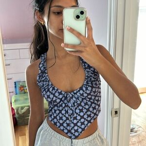 Urban Outfitters Purple Spotted Tank Top